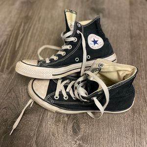 Women’s Black High Top Converse
